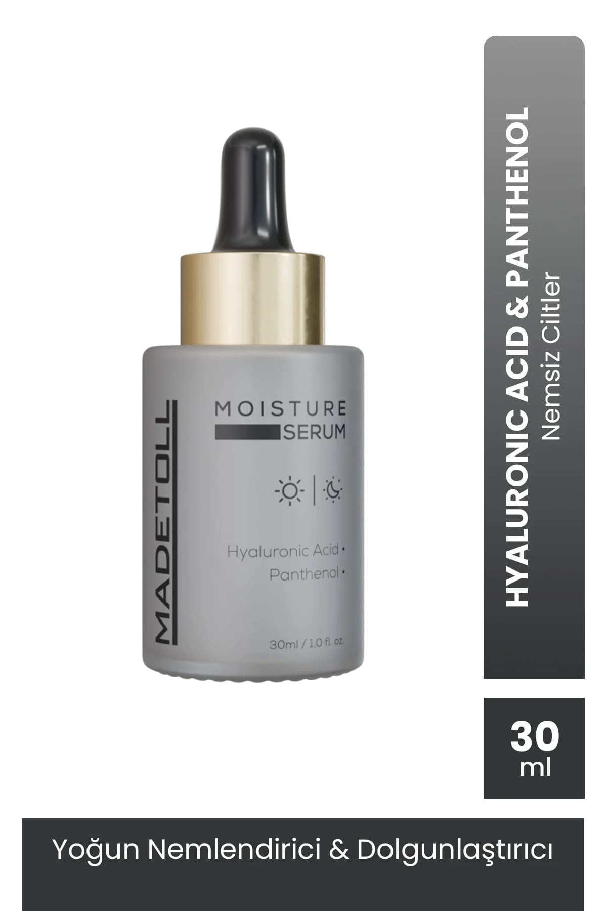 Madetoll Moisture Serum 30 ml Yoğun Nemlendirici ve Dolgunlaştırıcı 3x Hyalüronik Asit+Panthenol