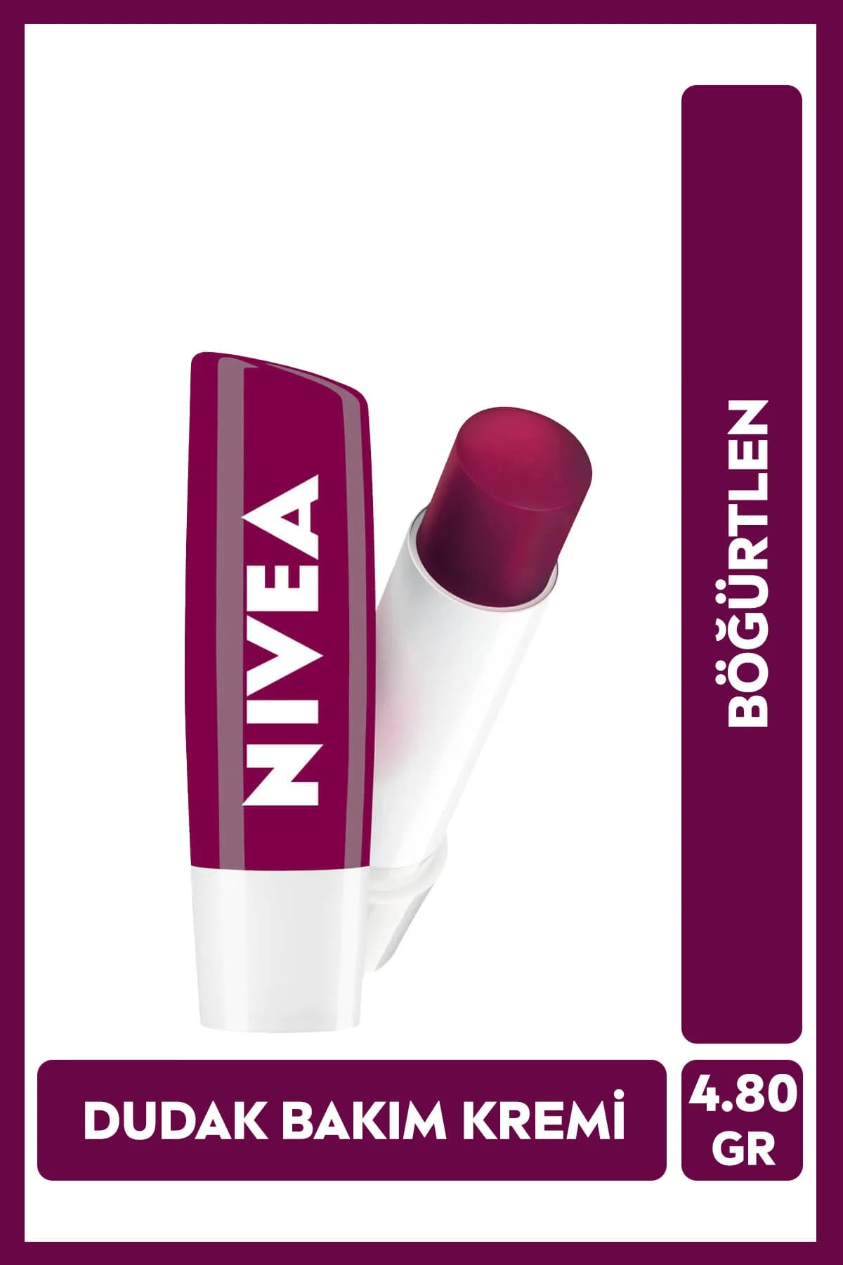 Nivea Lip Stick Böğürtlen - Görsel 1