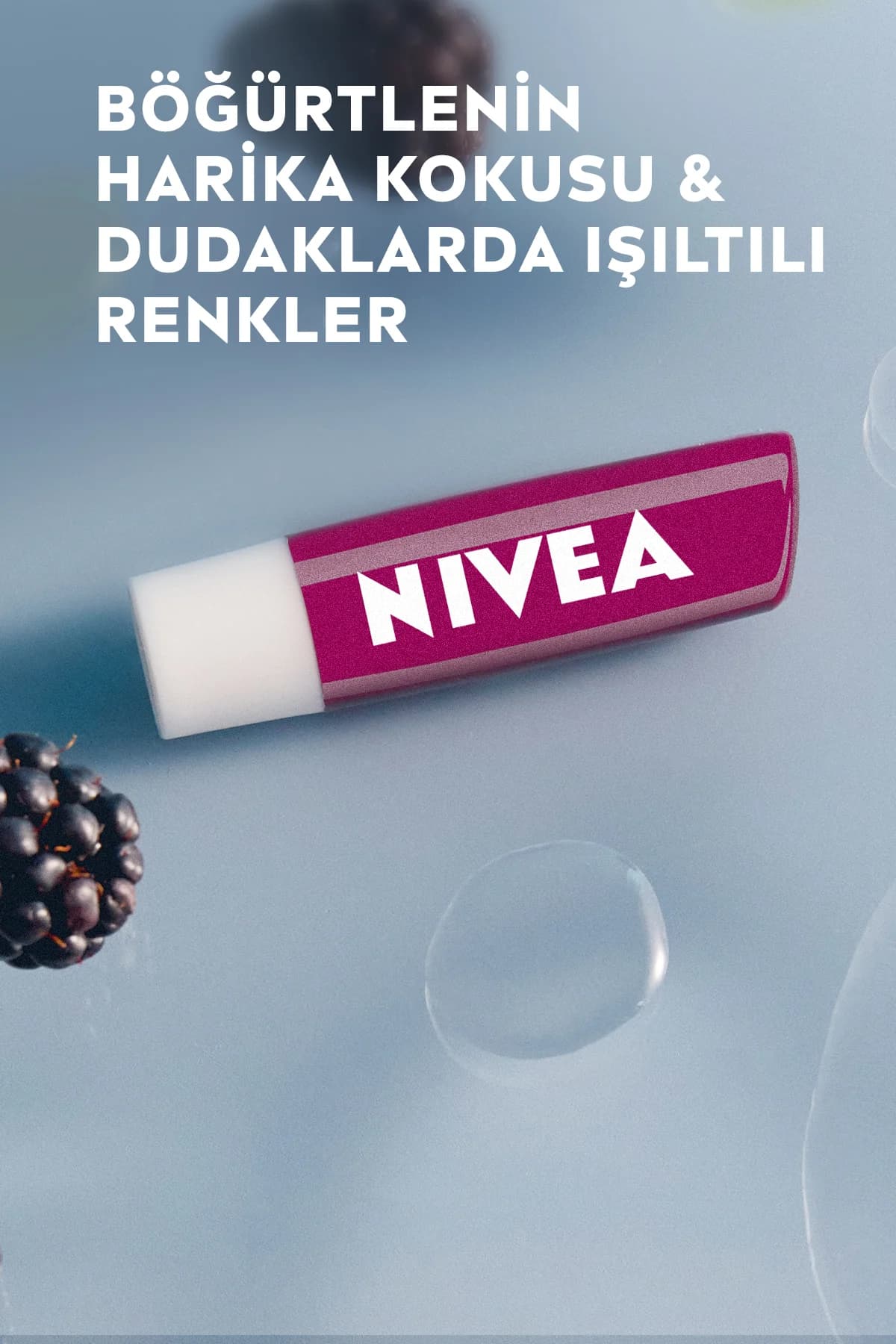 Nivea Lip Stick Böğürtlen - Görsel 3