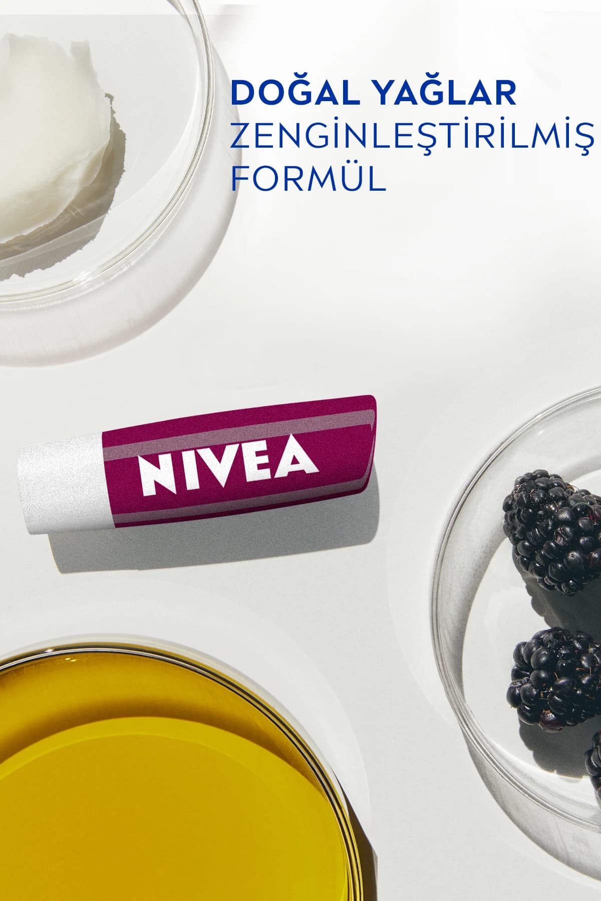 Nivea Lip Stick Böğürtlen - Görsel 4