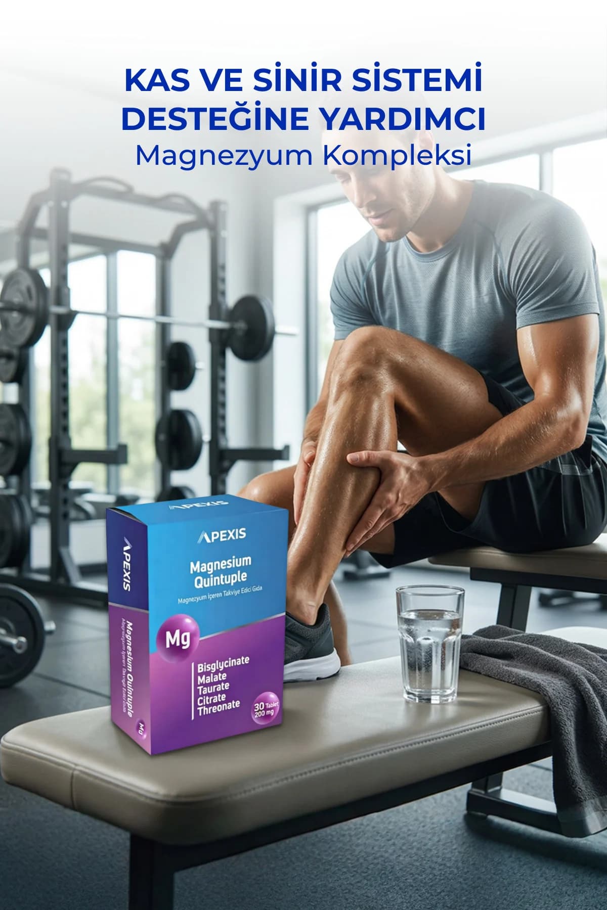 Apexis Magnesium Quintuple 30 Tablet - Görsel 4